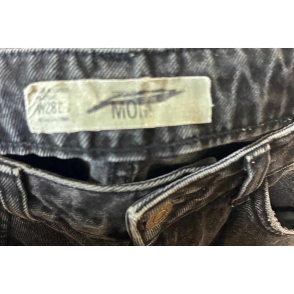 Topshop Moto Mom Denim Jeans Skinny Black Size 28x30 - Picture 5 of 7